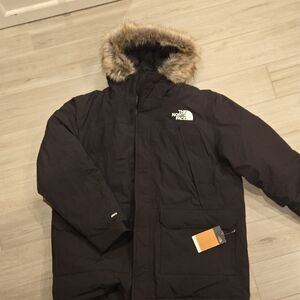 The North Face Men's Black Parka with Fur Hood